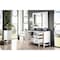 James Martin Vanities Addison 60in Single Vanity, Glossy White w/ 3 CM Charcoal Soapstone Quartz Top E444-V60S-GW-3CSP - alternate 2